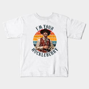 Colorful doc holliday - i'm your huckleberry Kids T-Shirt